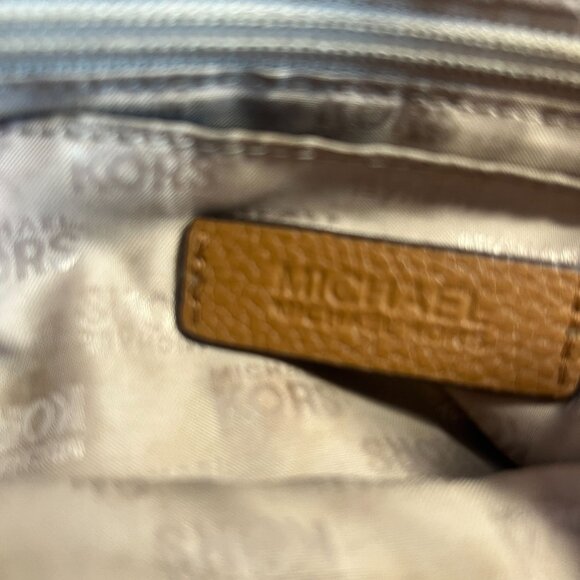 Michael Kors Purse Pebbled Leather Convertible Shoulder Crossbody Bag Bedford - Picture 12 of 15